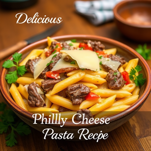 Delicious Philly Cheese Steak Pasta Recipe for Family Dinners