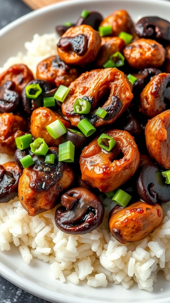 Delicious and Quick Black Pepper Chicken With Mushrooms