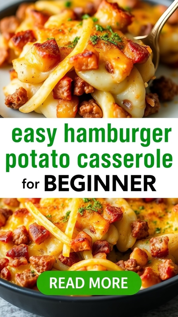 Easy Hamburger Potato Casserole