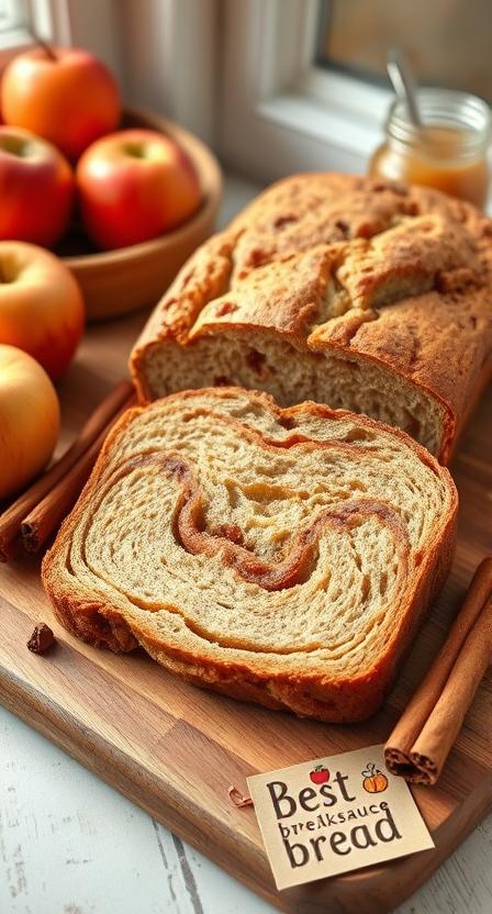 Cinnamon Applesauce Bread