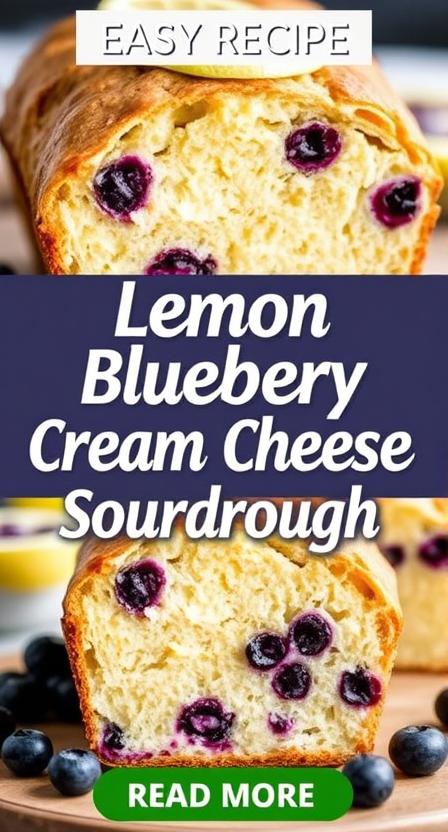 Lemon Blueberry Cream Cheese Sourdough