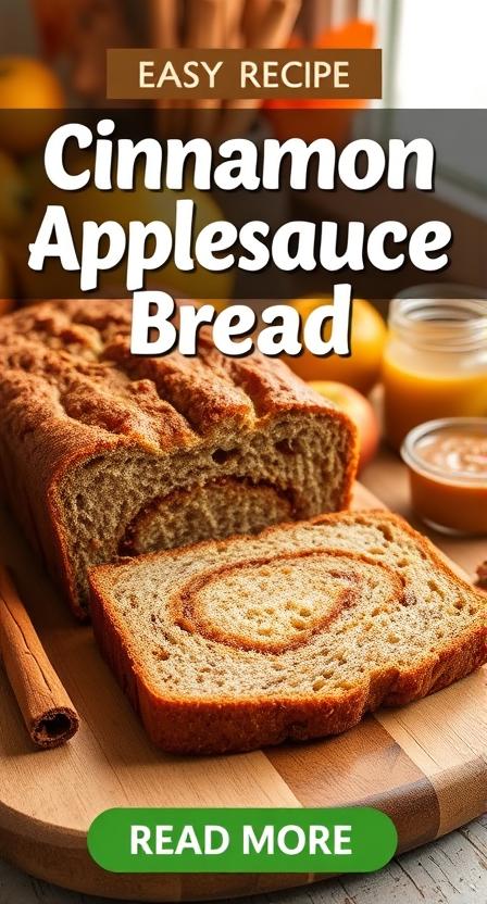 Cinnamon Applesauce Bread