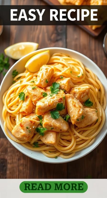 EASY Cowboy Butter Chicken Pasta Linguine